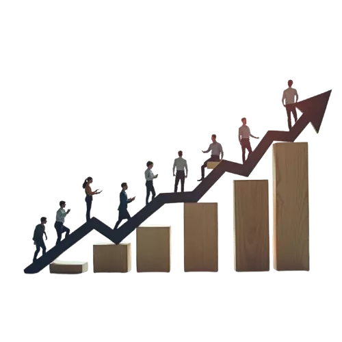 Business growth and success illustration