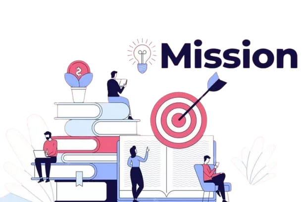 Digital marketing agency mission illustration