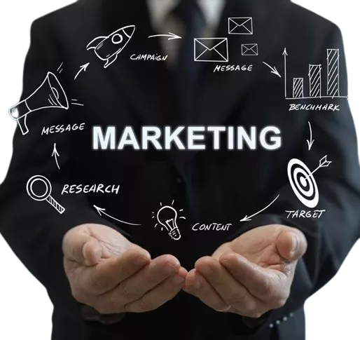 Digital marketing strategy illustration